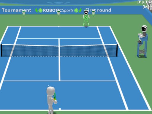 Robotic Sports Tennis Game