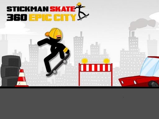 Stickman Skate 360 Epic City Game